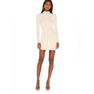 Lovers + Friends Cream Long Sleeve Dress